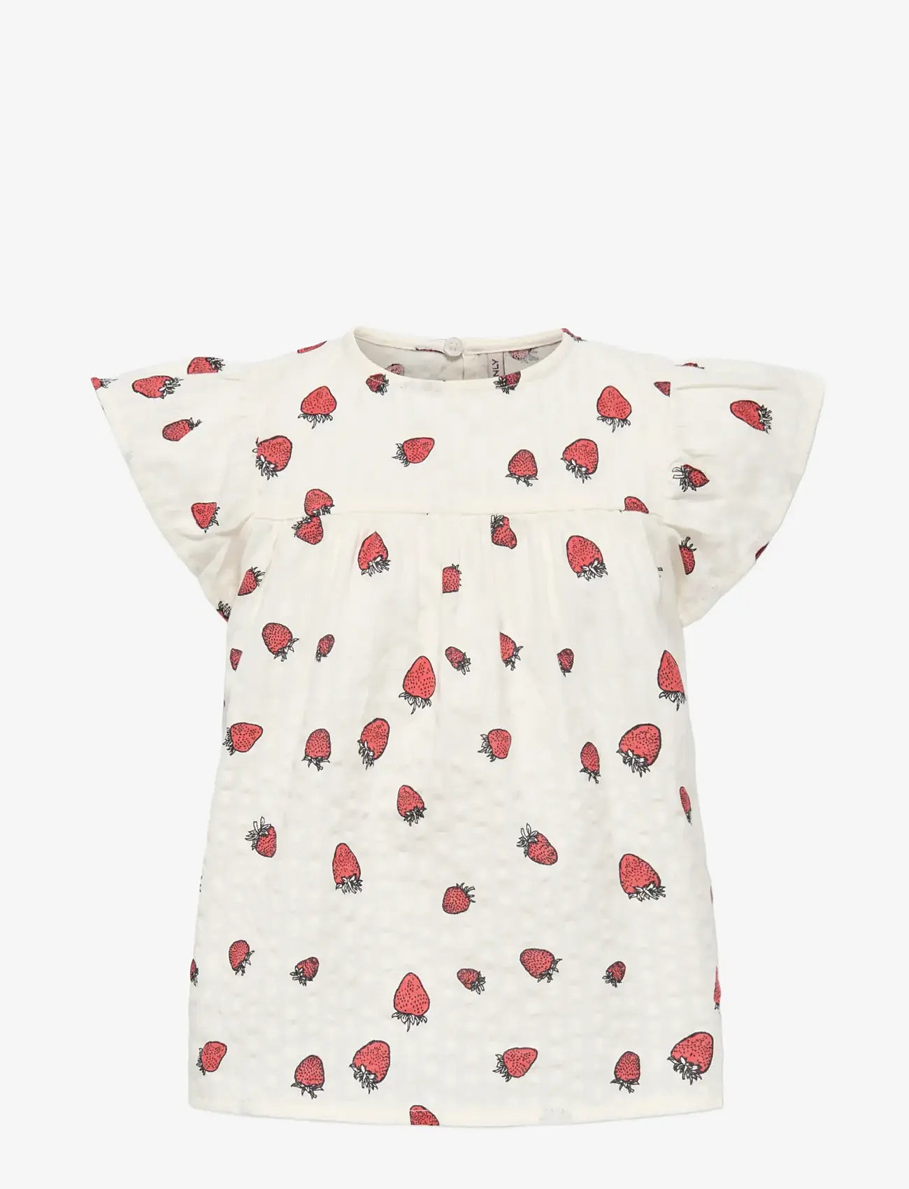 Kids Only - KMGFINA CERISE SS TOP AOP WVN - blusar & tunikor - tofu - 0