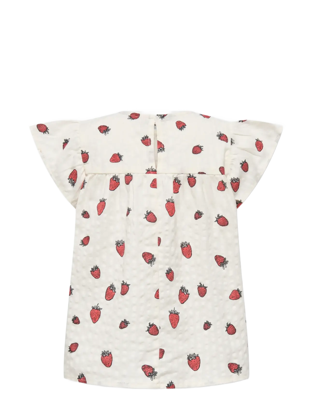 Kids Only - KMGFINA CERISE SS TOP AOP WVN - chemisiers & tuniques - tofu - 1