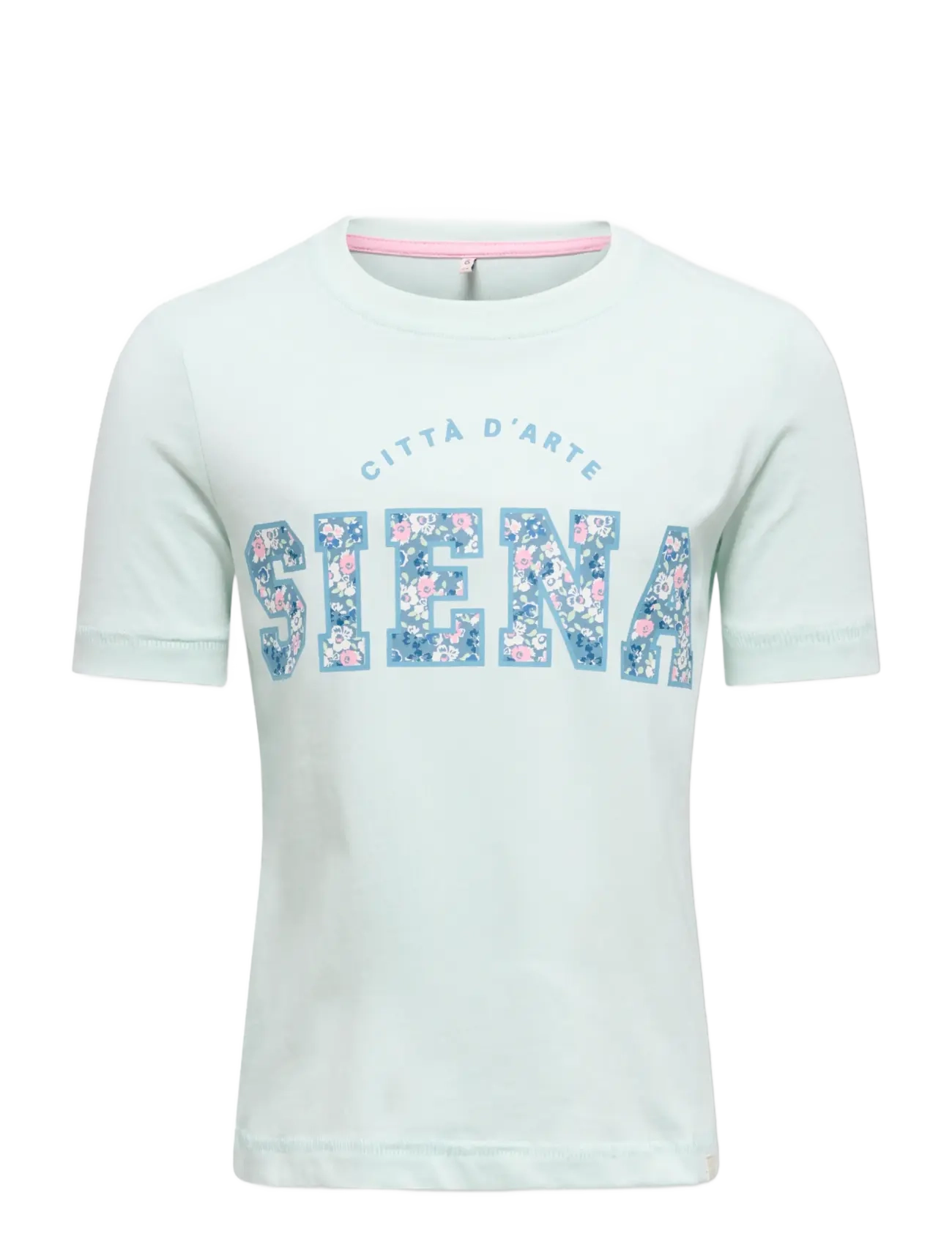 Kids Only Kmgfie Life Ss Reg Printed Tee Jrs, Børn, Printet T-shirt, Blå, Str: 104