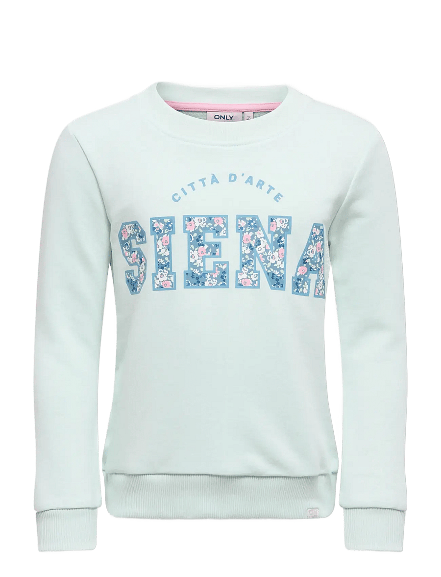Kids Only - KMGFIESTA LIFE LS REG PRINTED UB SWT - sweatshirts - wan blue - 0