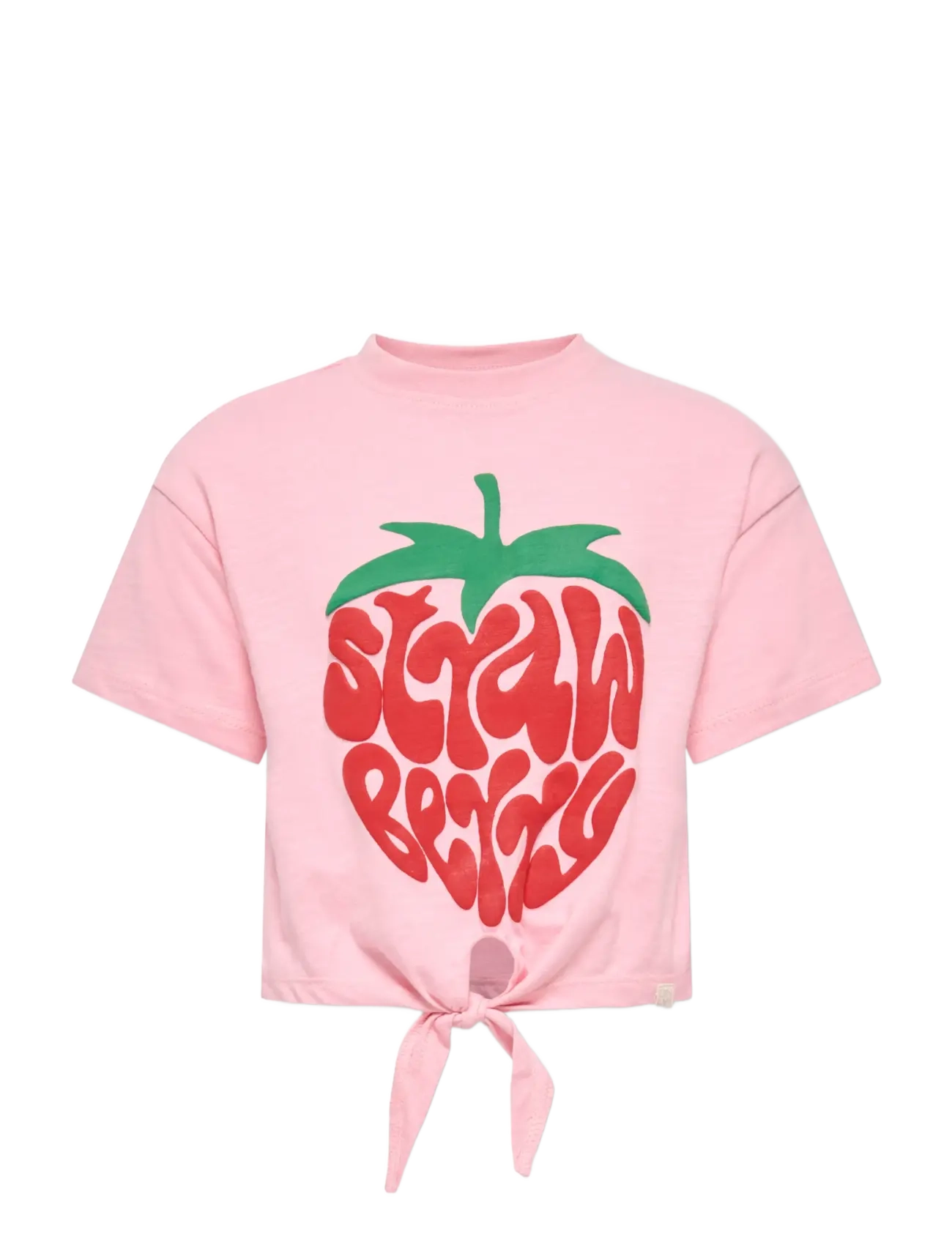 Kinder ONLY Kmgida Life Ss Tie Printed Tee Jrs Pink - 110 - Kinder