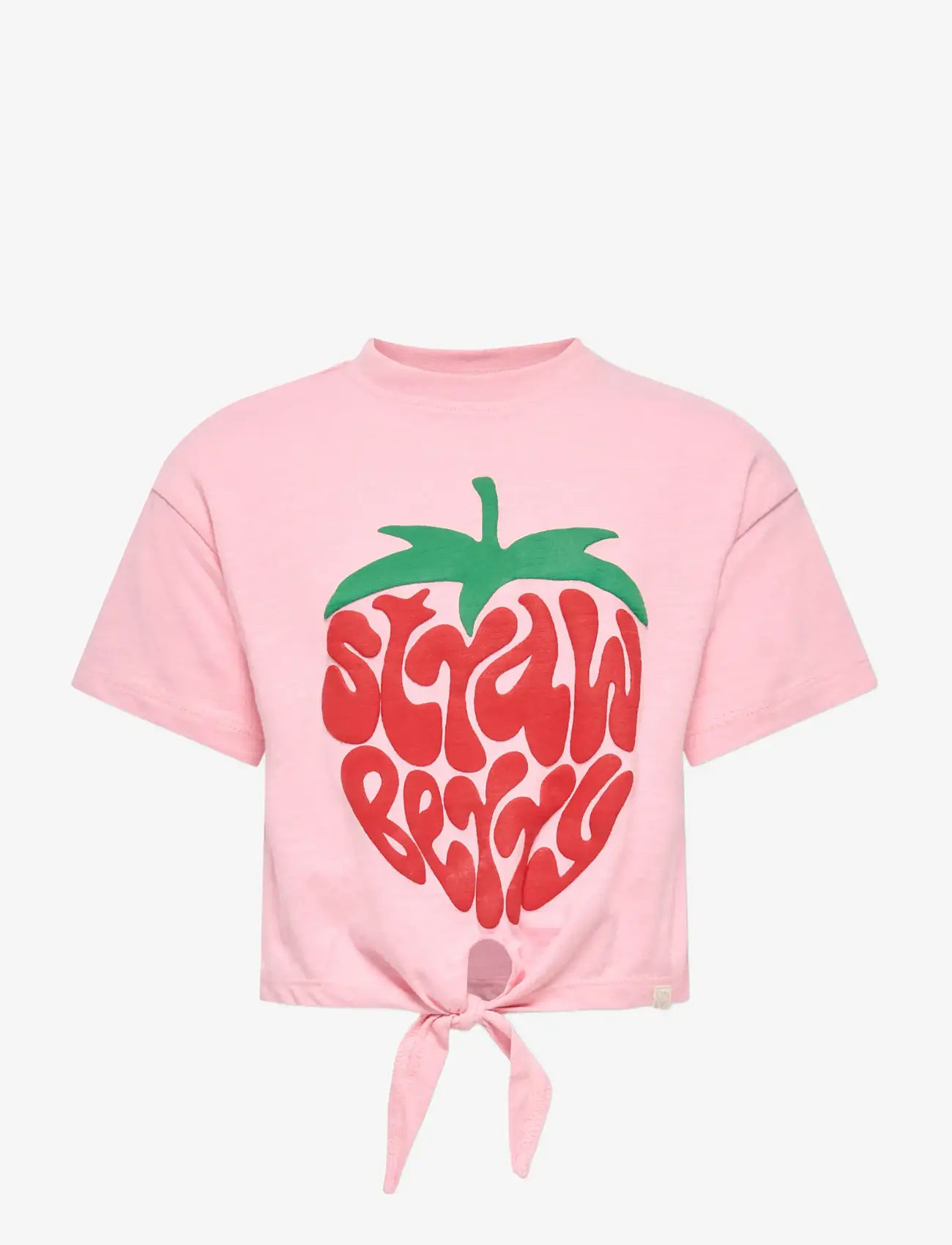 Kids Only - KMGIDA LIFE SS TIE PRINTED TEE JRS - kortærmede t-shirts - romance rose - 0