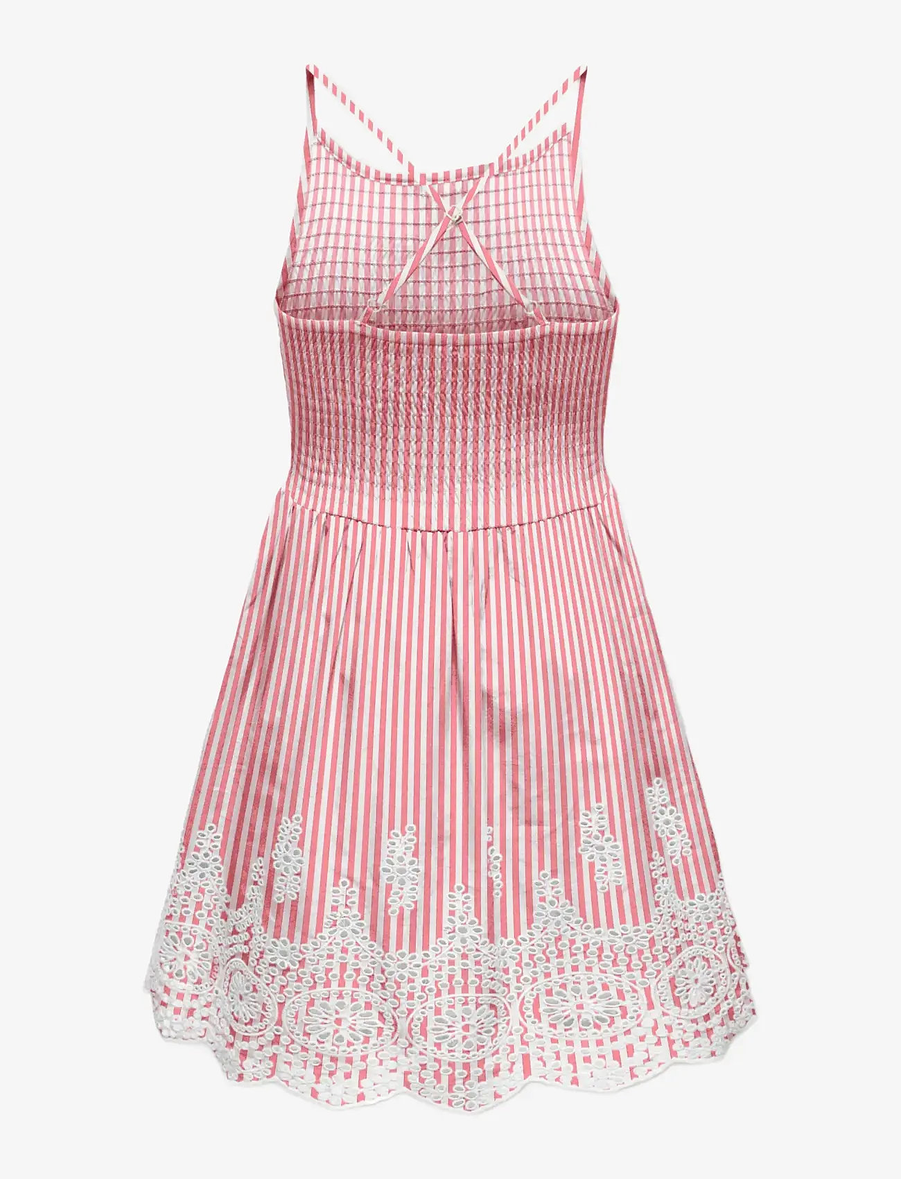 Kids Only - KOGBONDI LIFE STRAP EMB DRESS WVN - varrukateta vabaaja kleidid - barbados cherry - 1