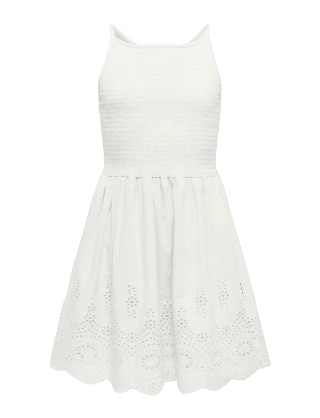 Kids Only KOGBONDI LIFE STRAP EMB DRESS WVN - Kids Only - CLOUD DANCER / white