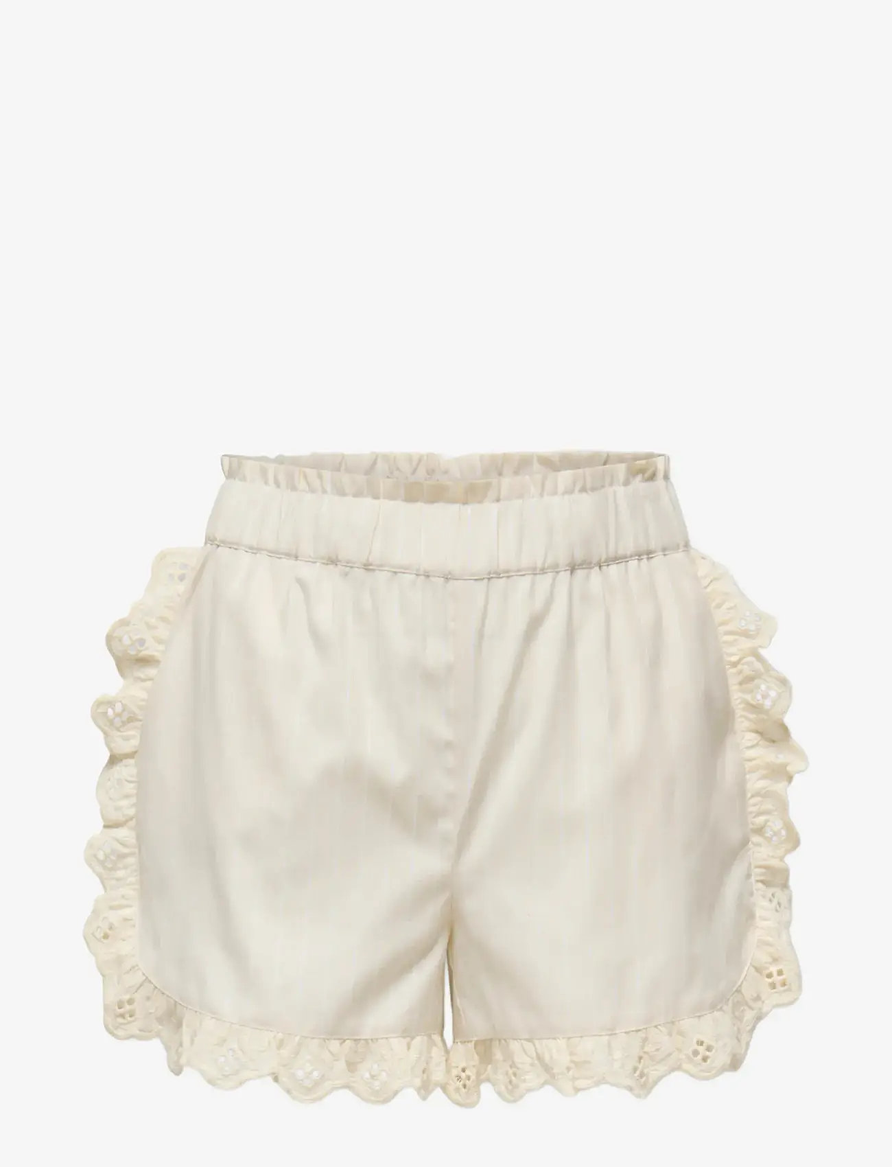 Kids Only - KOGIRISA EMBROIDERY SHORTS WVN - casual shorts - oatmeal - 0