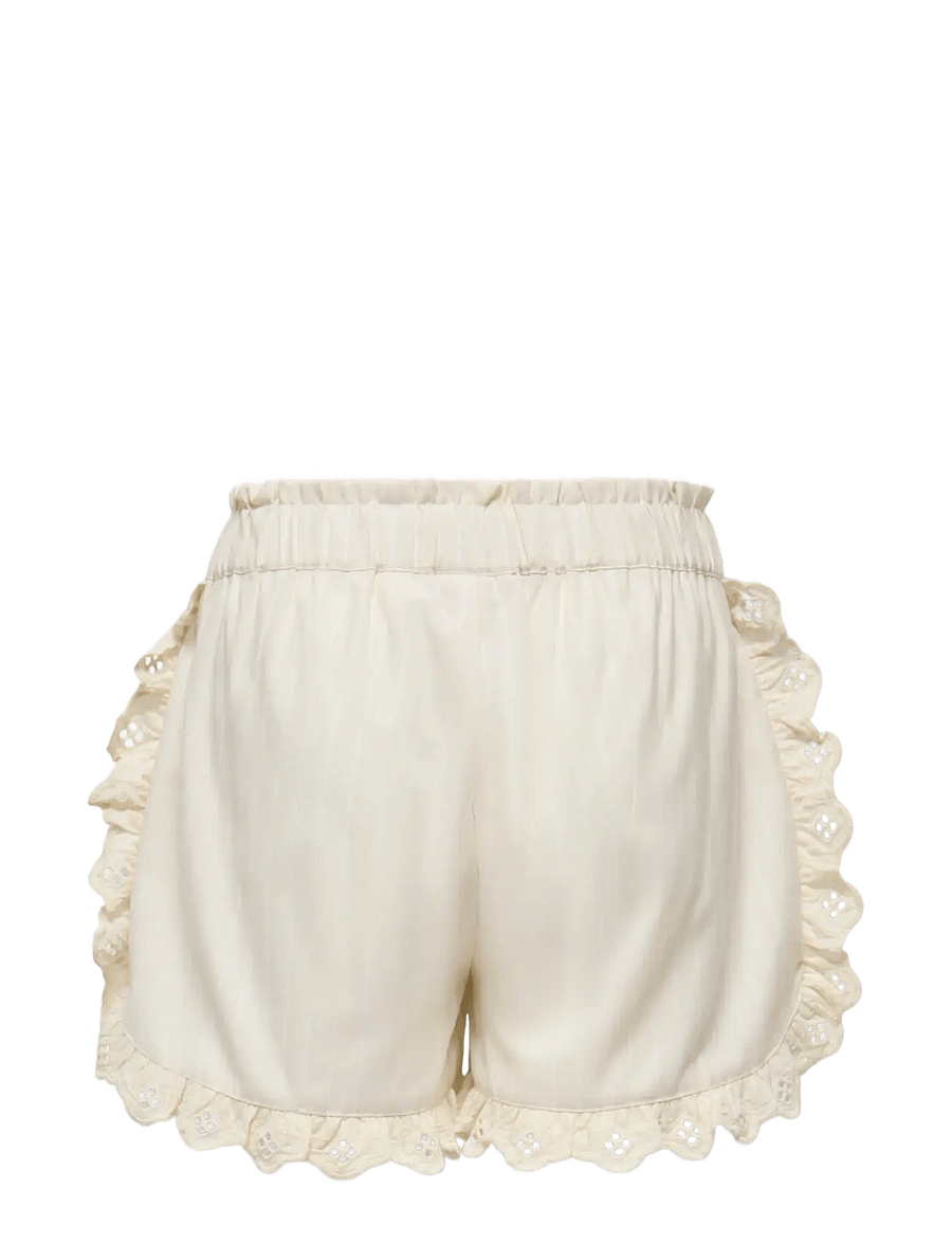 Kids Only - KOGIRISA EMBROIDERY SHORTS WVN - hversdagsstuttbuxur - oatmeal - 1