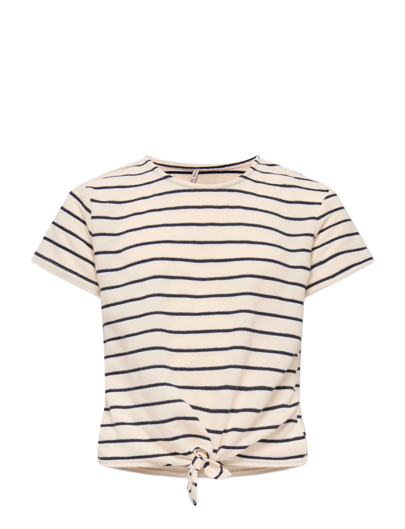 Kids Only KOGJANA SS STRIPED KNOT TOP JRS - Today's super deals - TOFU / beige