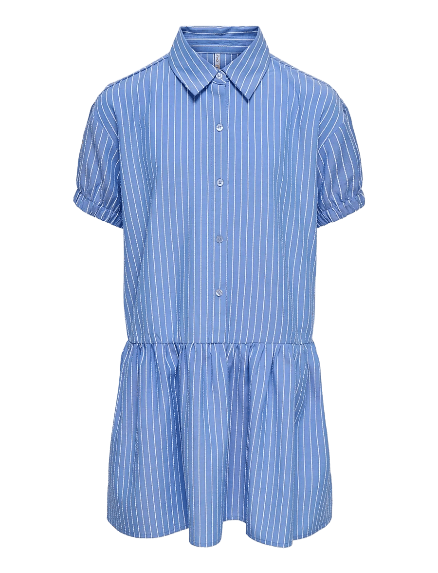 Kids Only - KOGCOSMO SS SHIRT DRESS WVN - robes décontractées à manches courtes - blue bonnet - 0
