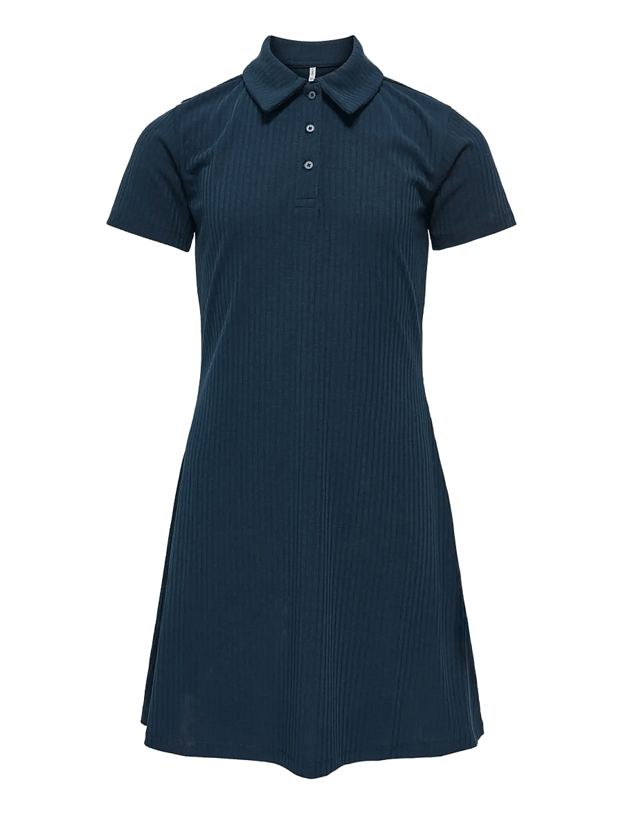 Kids Only - KOGTELLA LIFE SS POLO DRESS JRS - kortærmede hverdagskjoler - navy blazer - 0