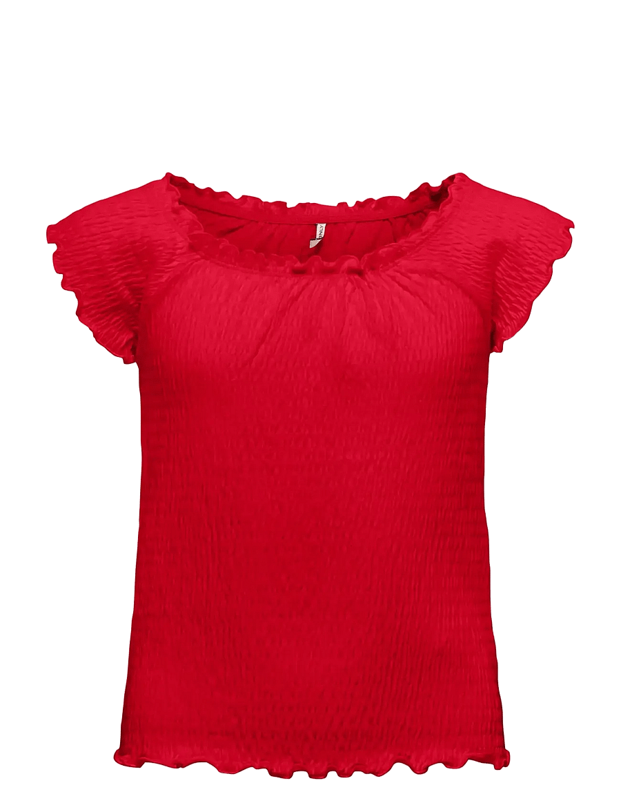Kids Only - KOGJOJO LIFE SS TOP JRS - pluusid ja tuunikad - barbados cherry - 0