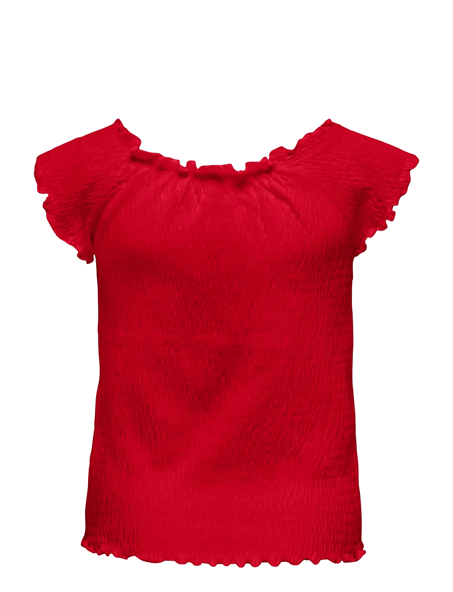 Kids Only - KOGJOJO LIFE SS TOP JRS - pluusid ja tuunikad - barbados cherry - 1