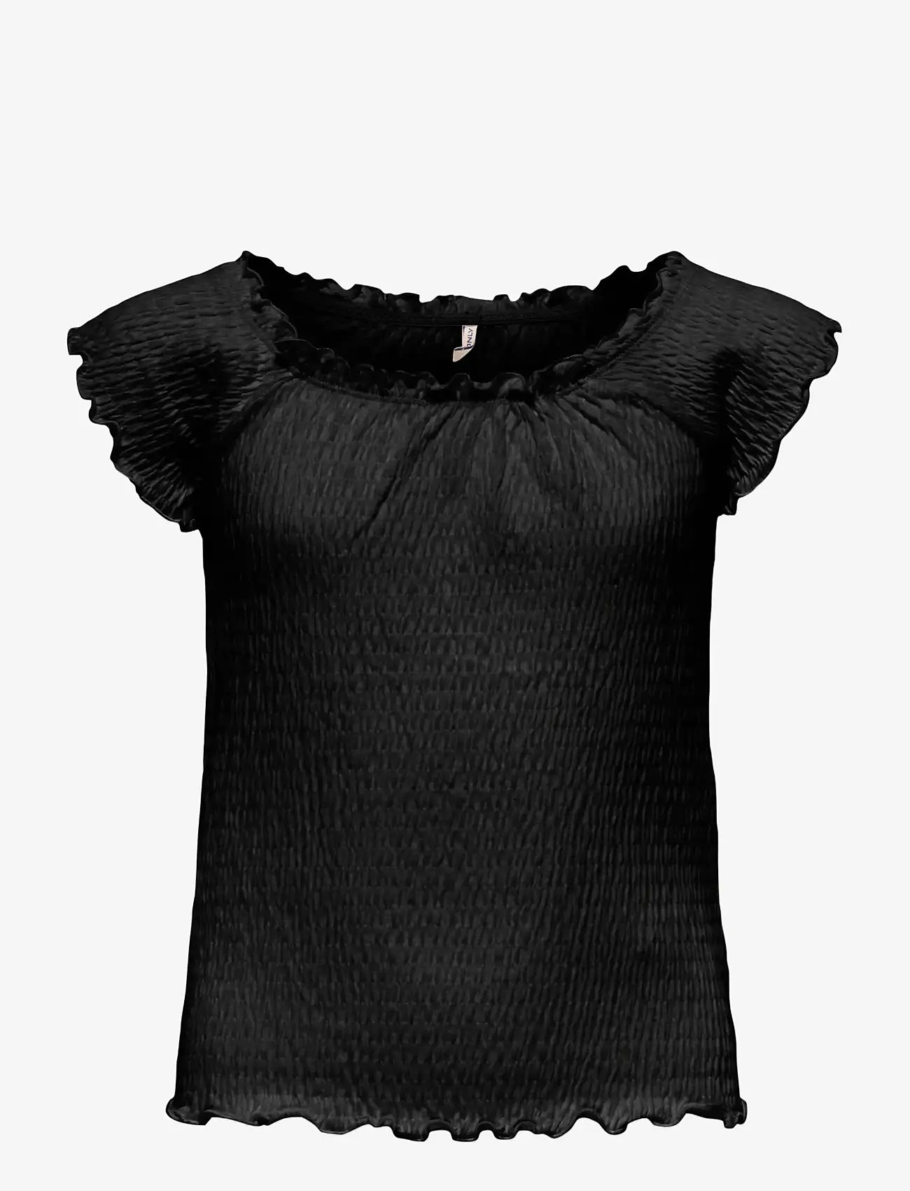 Kids Only - KOGJOJO LIFE SS TOP JRS - pluusid ja tuunikad - black - 1