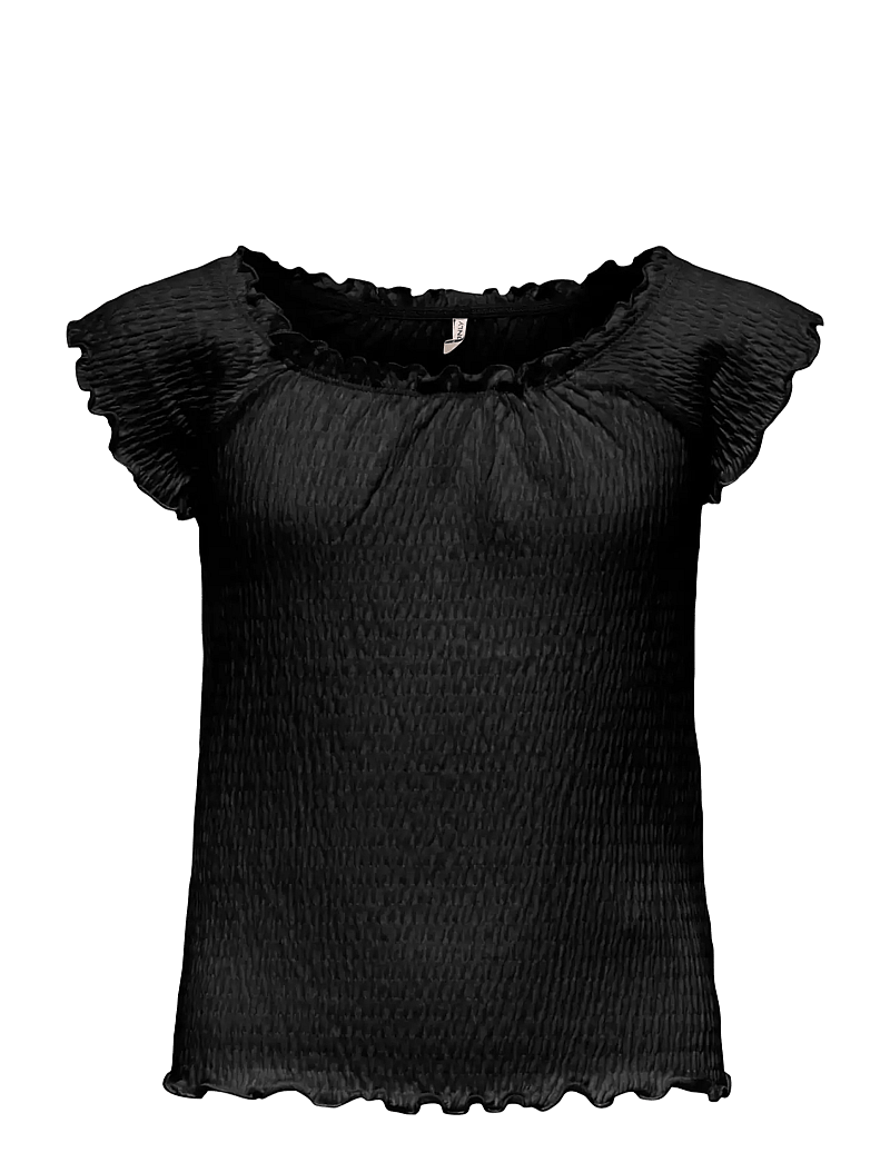 Kids Only - KOGJOJO LIFE SS TOP JRS - pluusid ja tuunikad - black - 1