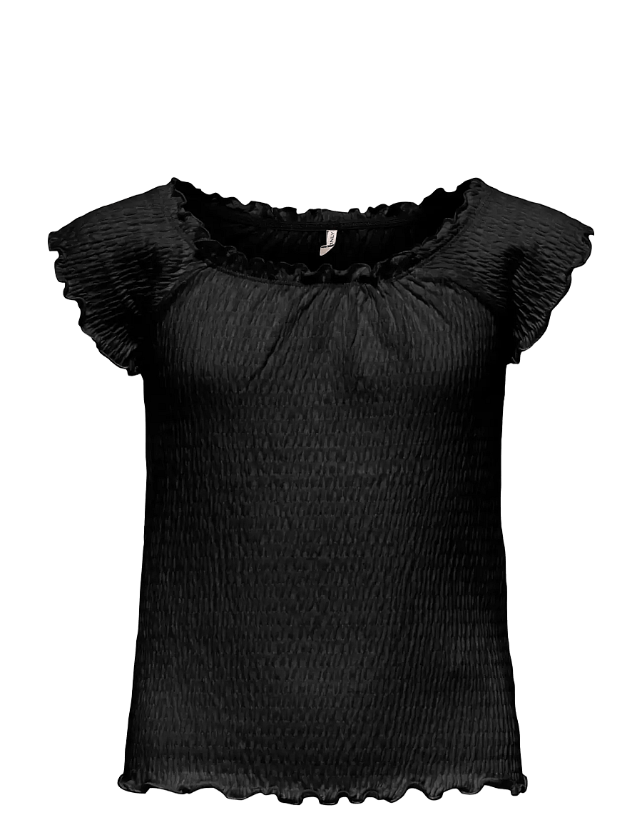 Kids Only - KOGJOJO LIFE SS TOP JRS - blusen & tuniken - black - 1