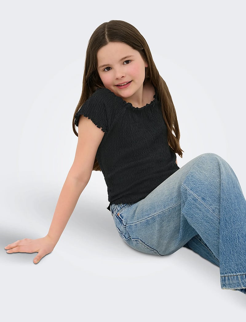 Kids Only - KOGJOJO LIFE SS TOP JRS - pluusid ja tuunikad - black - 5