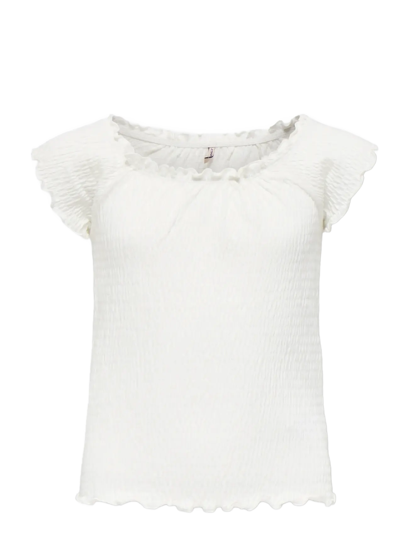 Kids Only KOGJOJO LIFE SS TOP JRS - Blusen & Tuniken - CLOUD DANCER / white