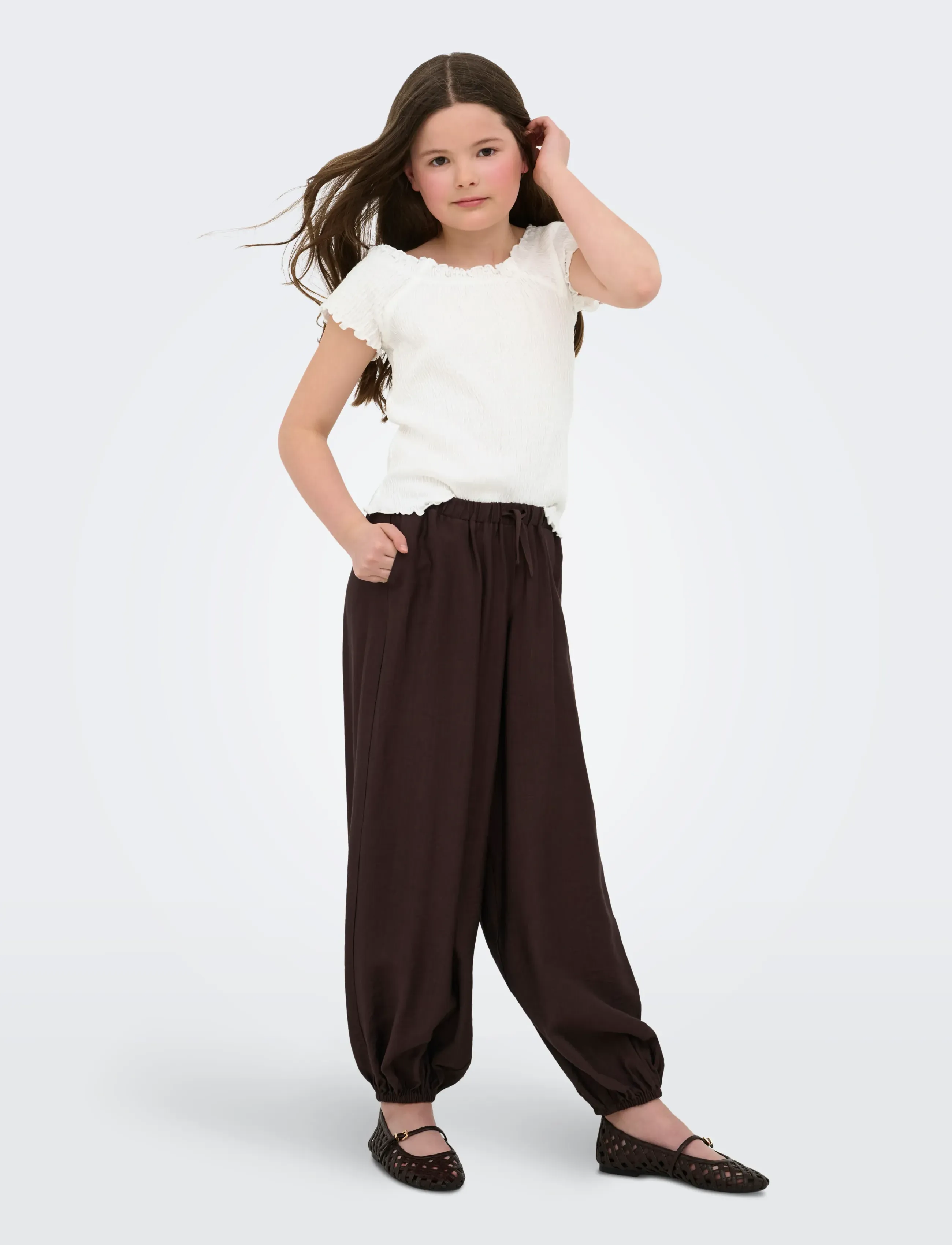 Kids Only - KOGJOJO LIFE SS TOP JRS - blusen & tuniken - cloud dancer - 4