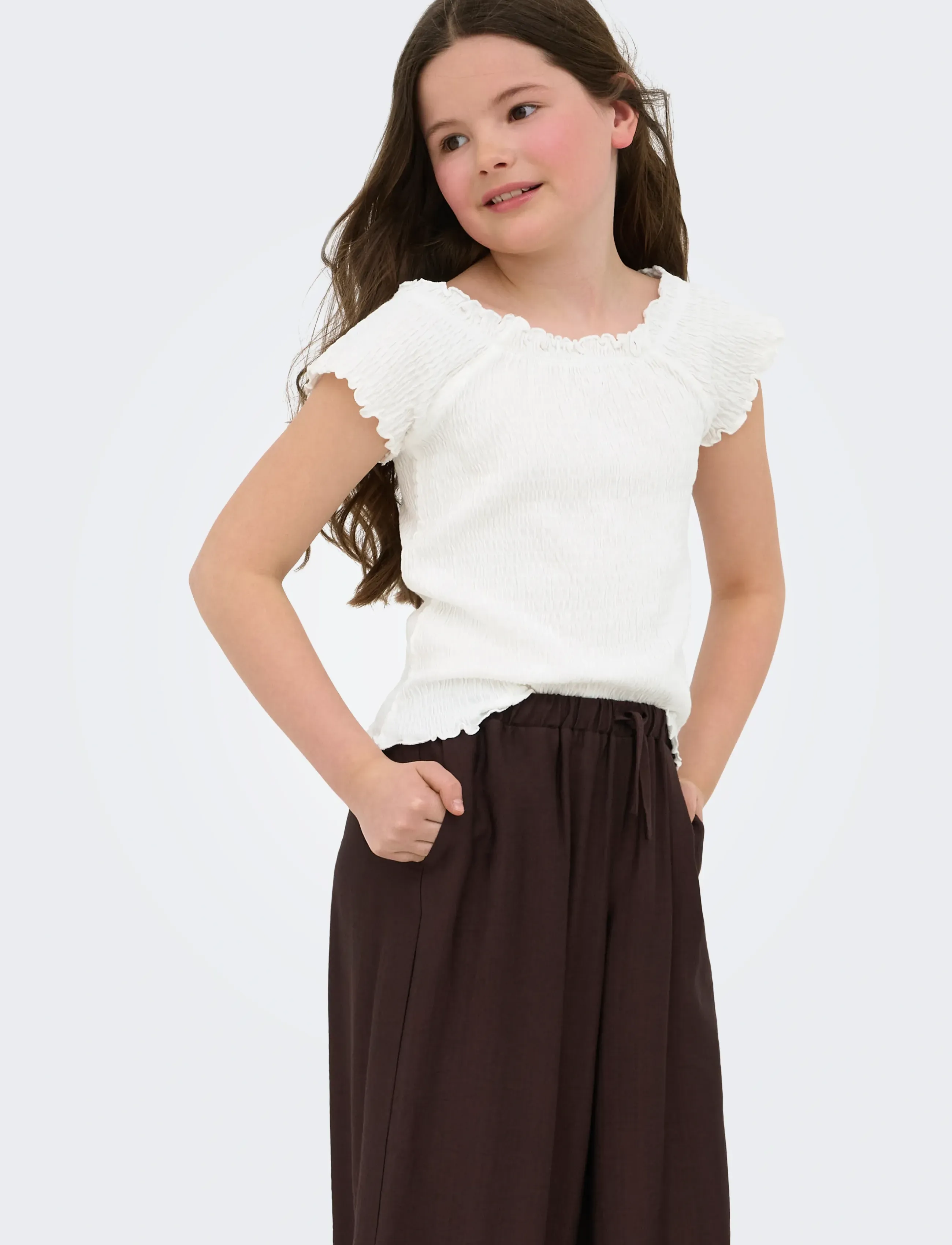 Kids Only - KOGJOJO LIFE SS TOP JRS - blusen & tuniken - cloud dancer - 5