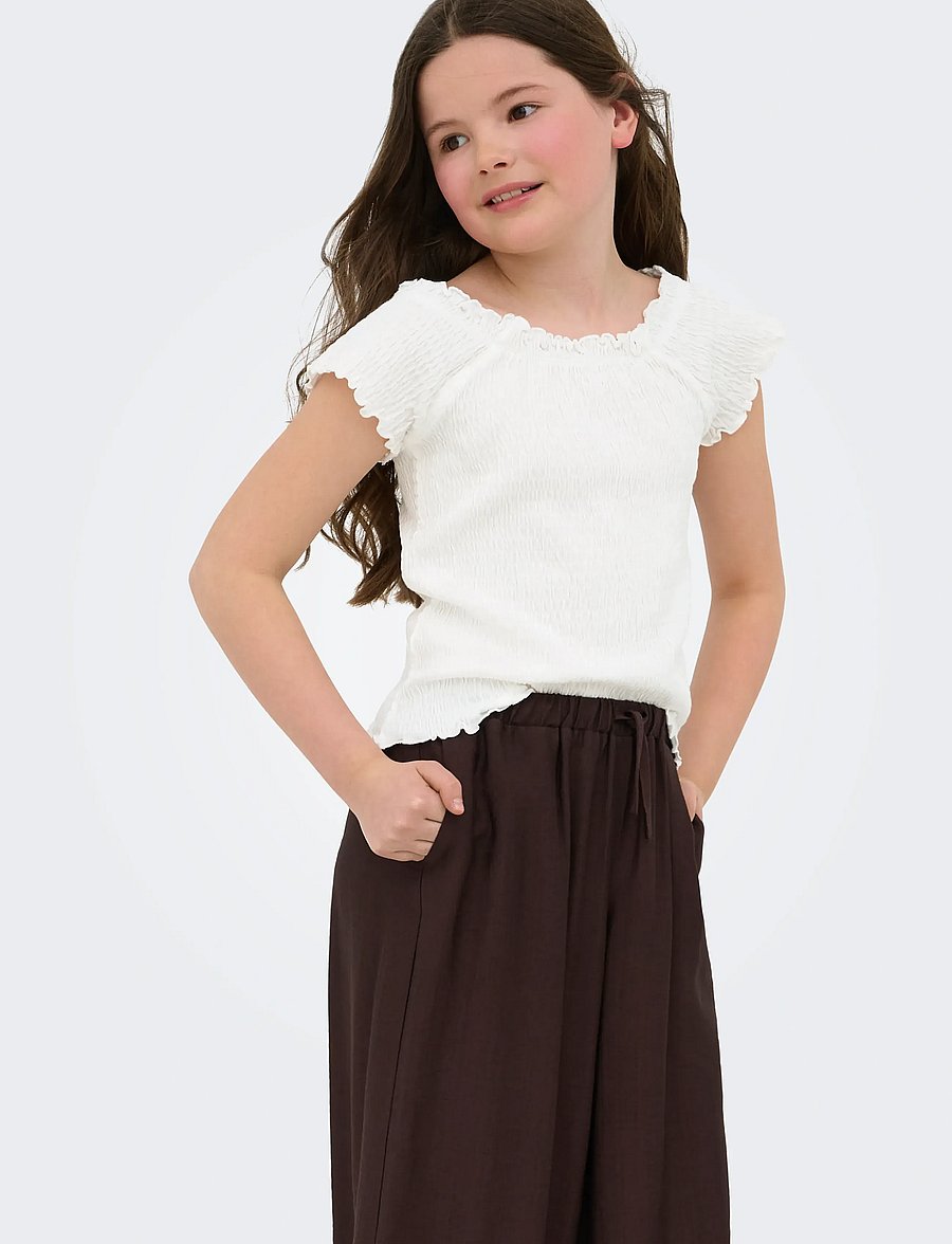 Kids Only - KOGJOJO LIFE SS TOP JRS - blusen & tuniken - cloud dancer - 5