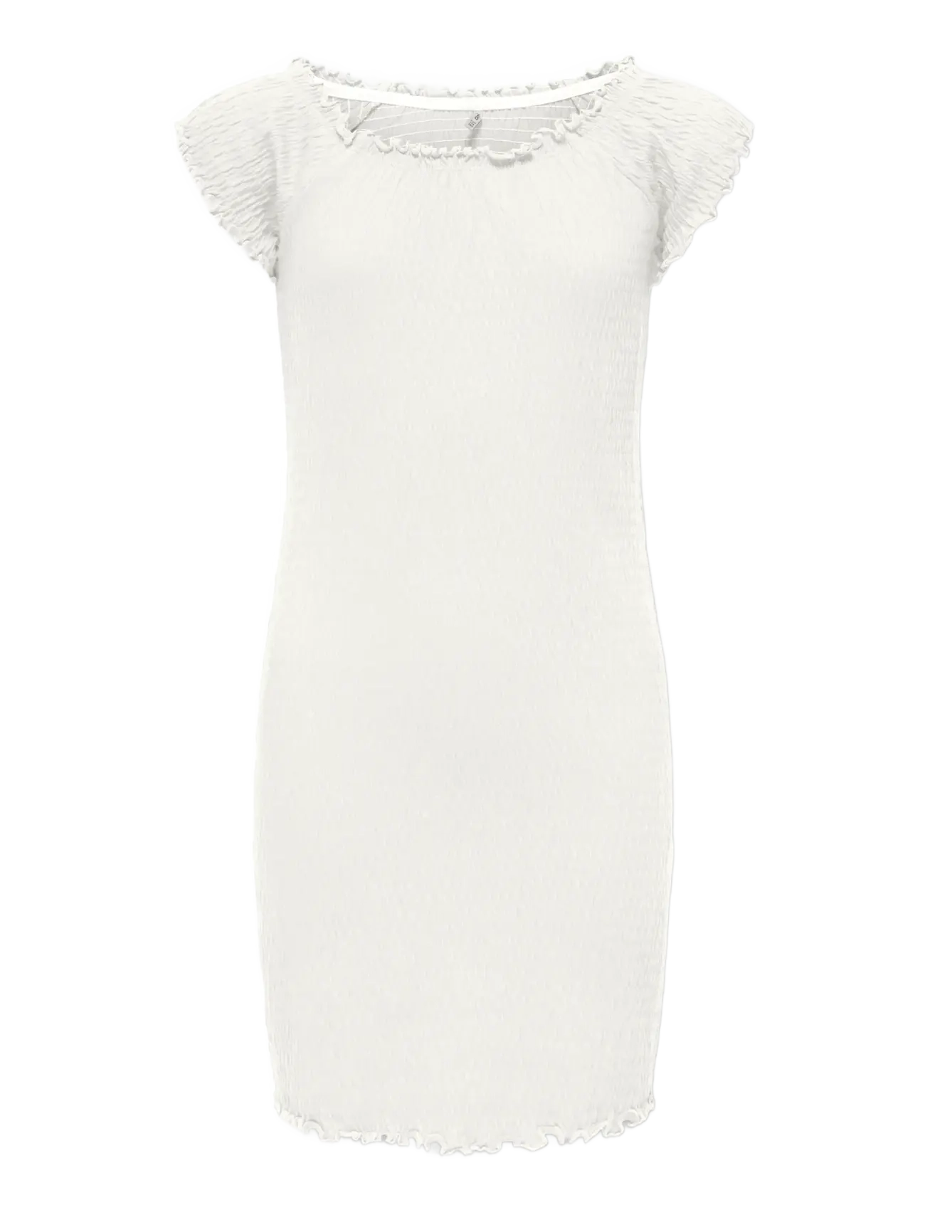 Kids Only Kogjojo Life Ss Dress Jrs, 134-140, White, Kjoler > Bodycon-Kjoler, Dame