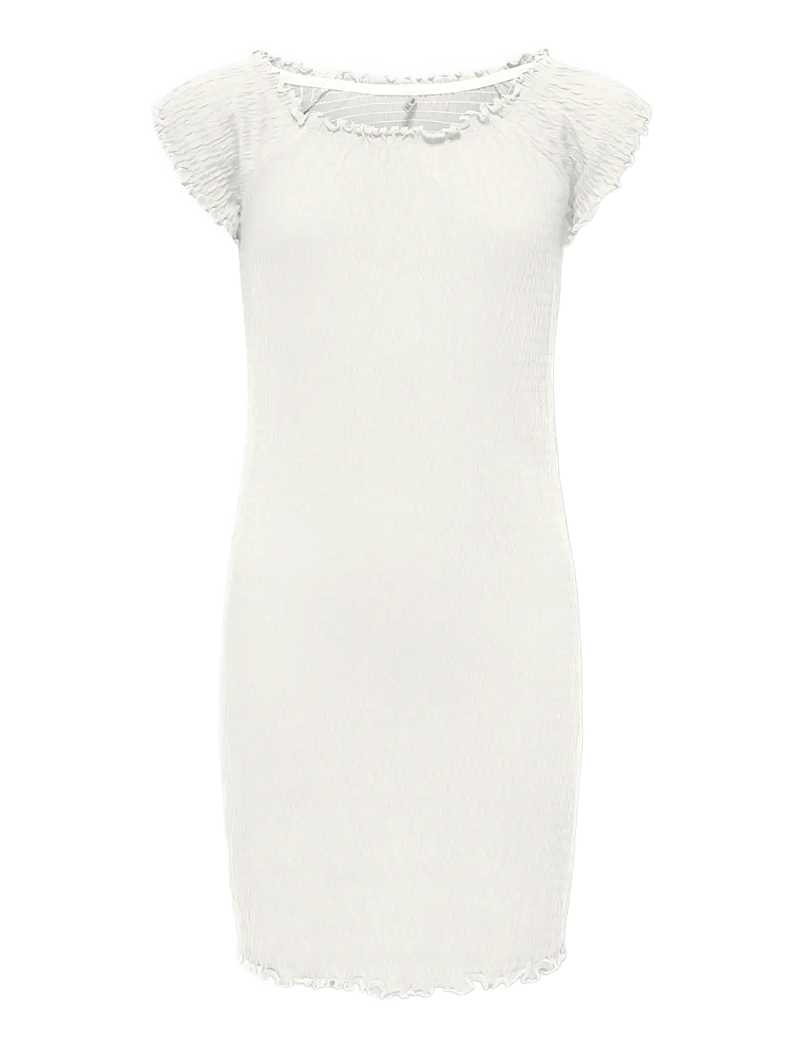 Kids Only - KOGJOJO LIFE SS DRESS JRS - ferming - cloud dancer - 0
