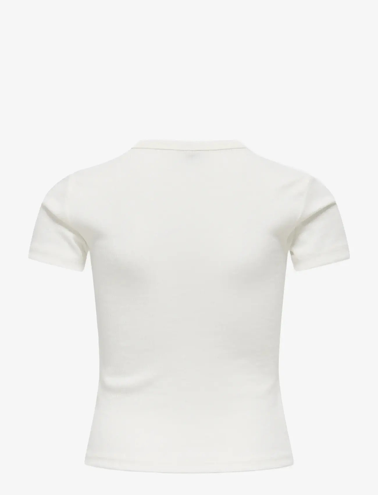 Kids Only - KOGELVA JUNE EMB S/S TEE CS JRS - kortærmede t-shirts - cloud dancer - 2