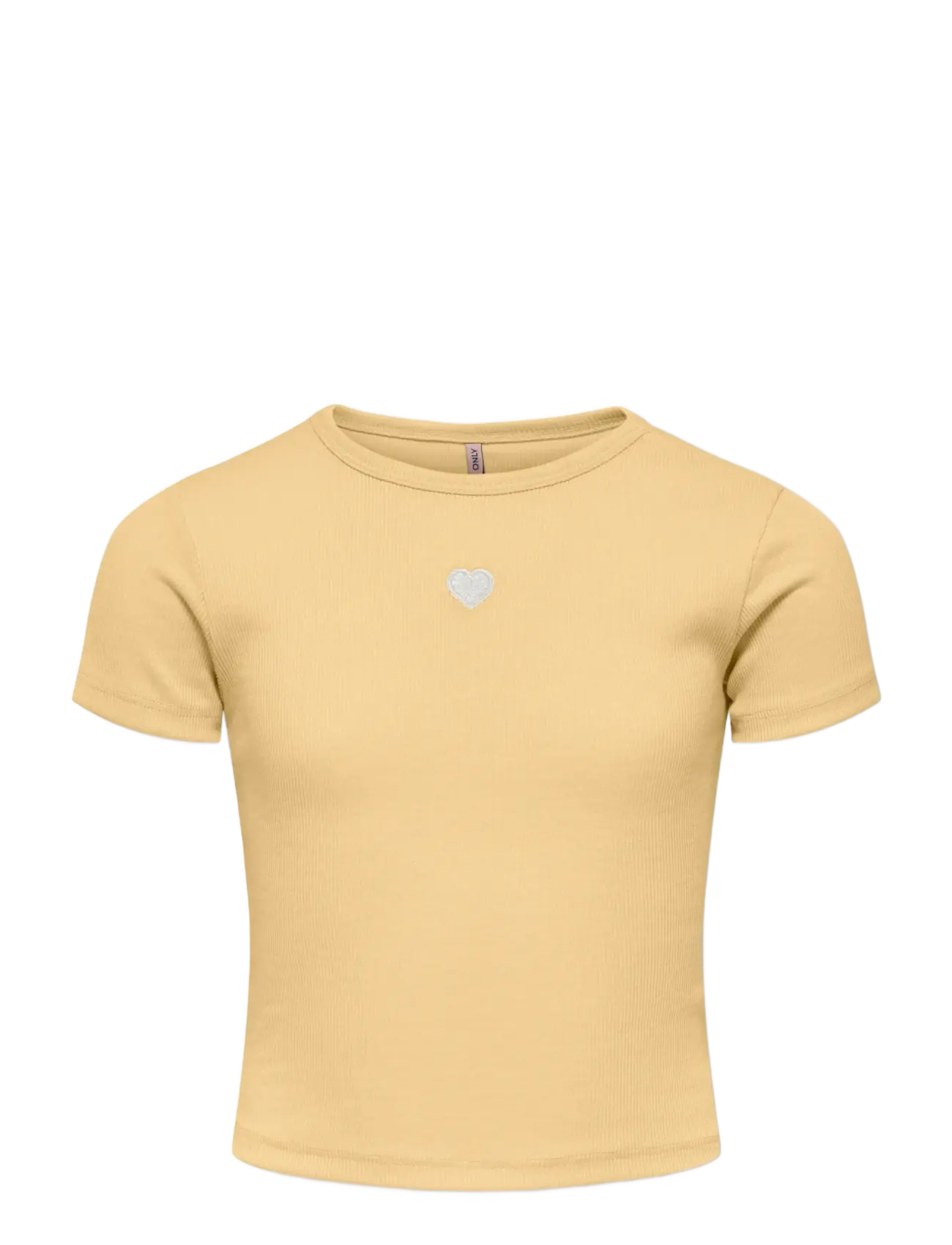 Kids Only KOGELVA JUNE EMB S/S TEE CS JRS - Toppe og t-shirts - SUNLIGHT / yellow