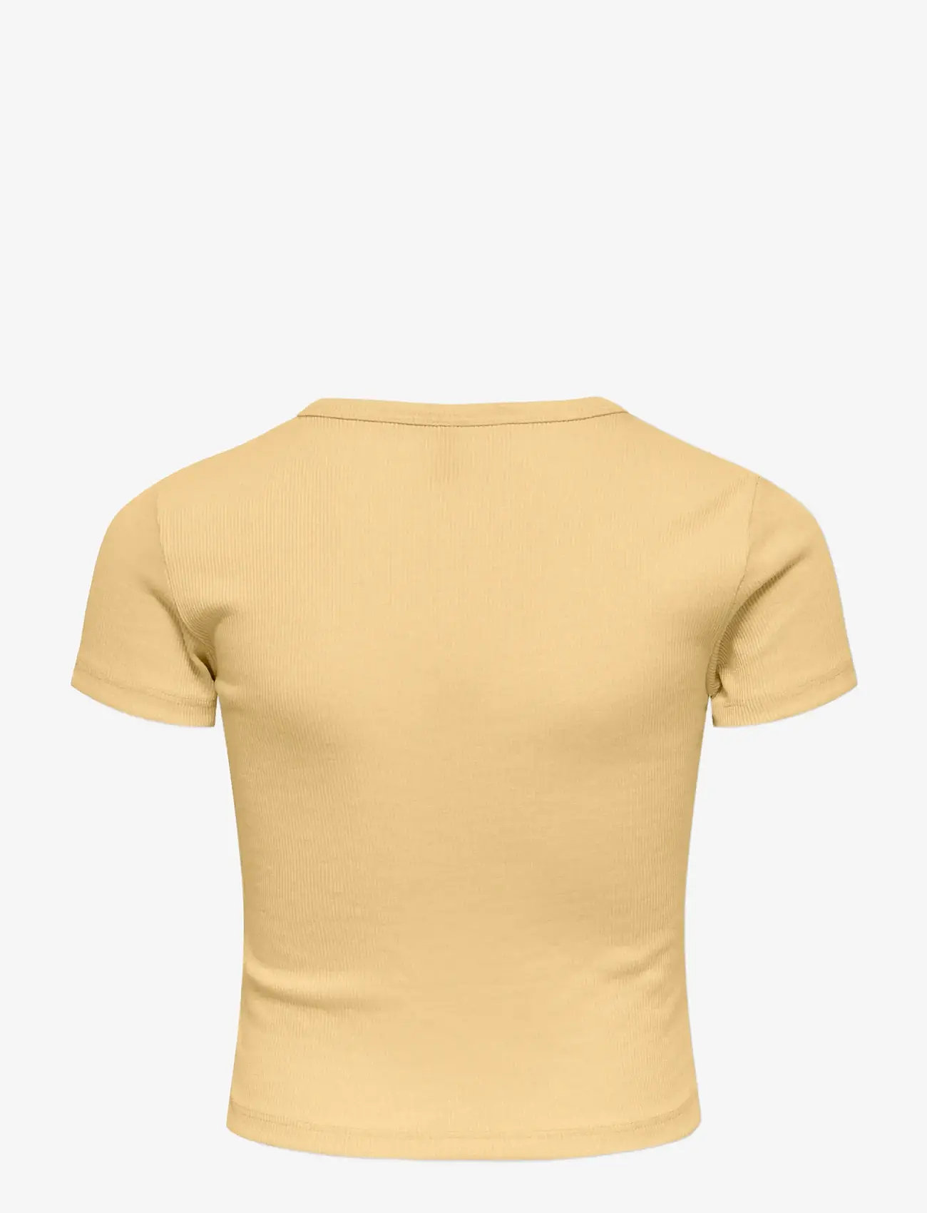 Kids Only - KOGELVA JUNE EMB S/S TEE CS JRS - kortærmede t-shirts - sunlight - 1