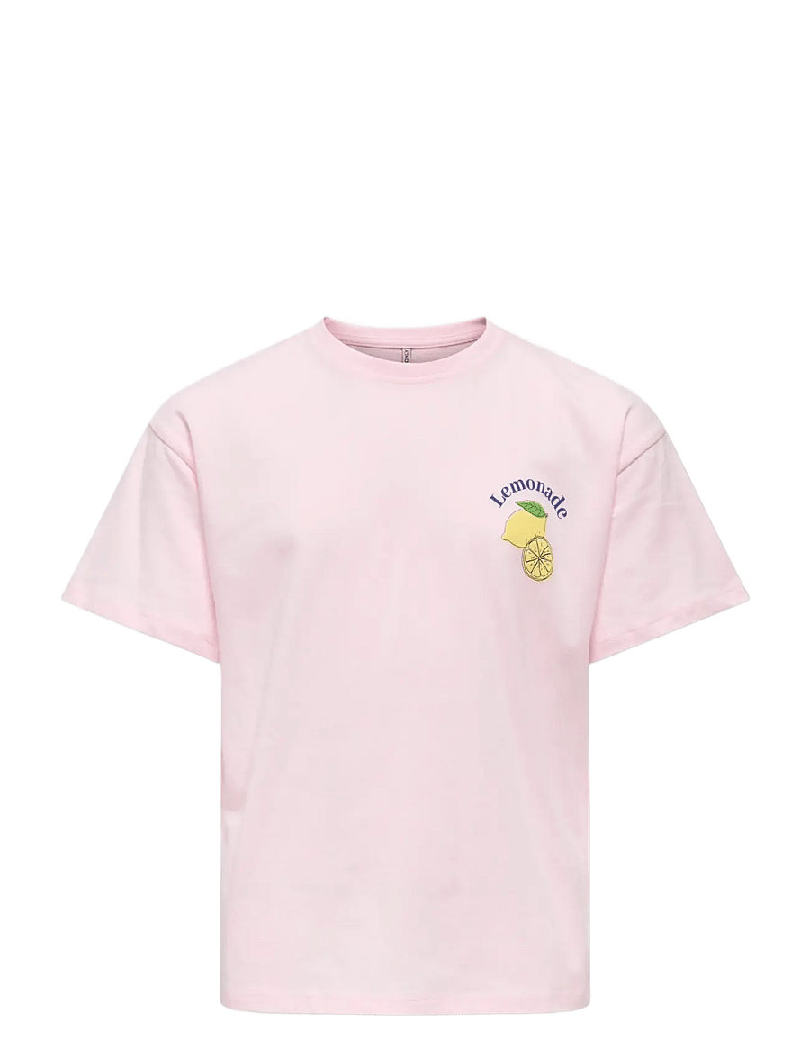 Kids Only - KOGCANA LIFE SS RLX PRINTED TOP JRS - t-shirts à manches courtes - barely pink - 0