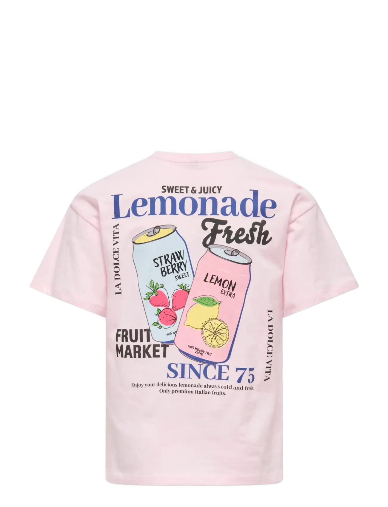 Kids Only - KOGCANA LIFE SS RLX PRINTED TOP JRS - t-shirts à manches courtes - barely pink - 1