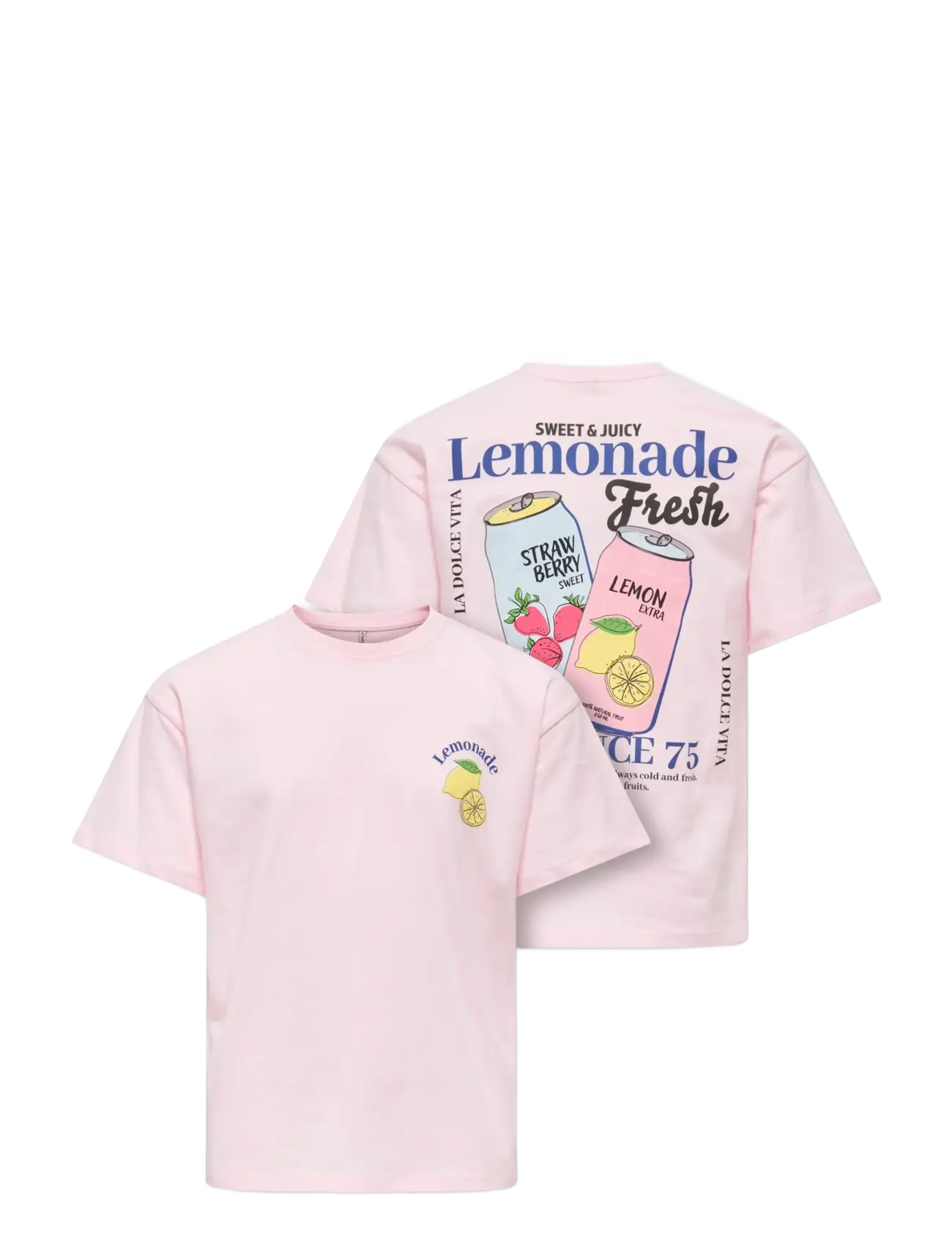 Kids Only - KOGCANA LIFE SS RLX PRINTED TOP JRS - t-shirts à manches courtes - barely pink - 2
