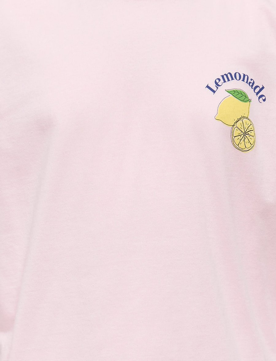 Kids Only - KOGCANA LIFE SS RLX PRINTED TOP JRS - t-shirts à manches courtes - barely pink - 3