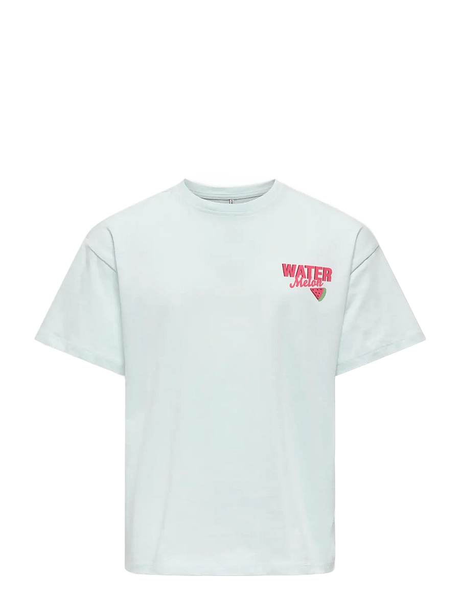 Kids Only - KOGCANA LIFE SS RLX PRINTED TOP JRS - kortærmede t-shirts - wan blue - 0