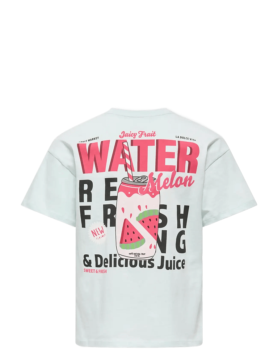 Kids Only - KOGCANA LIFE SS RLX PRINTED TOP JRS - kurzärmelige - wan blue - 1