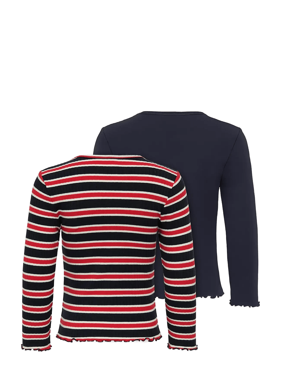 Kids Only - KMGDIXI LIFE LS O-NECK STRIPE 2P TOP JRS - langärmelig - night sky - 1