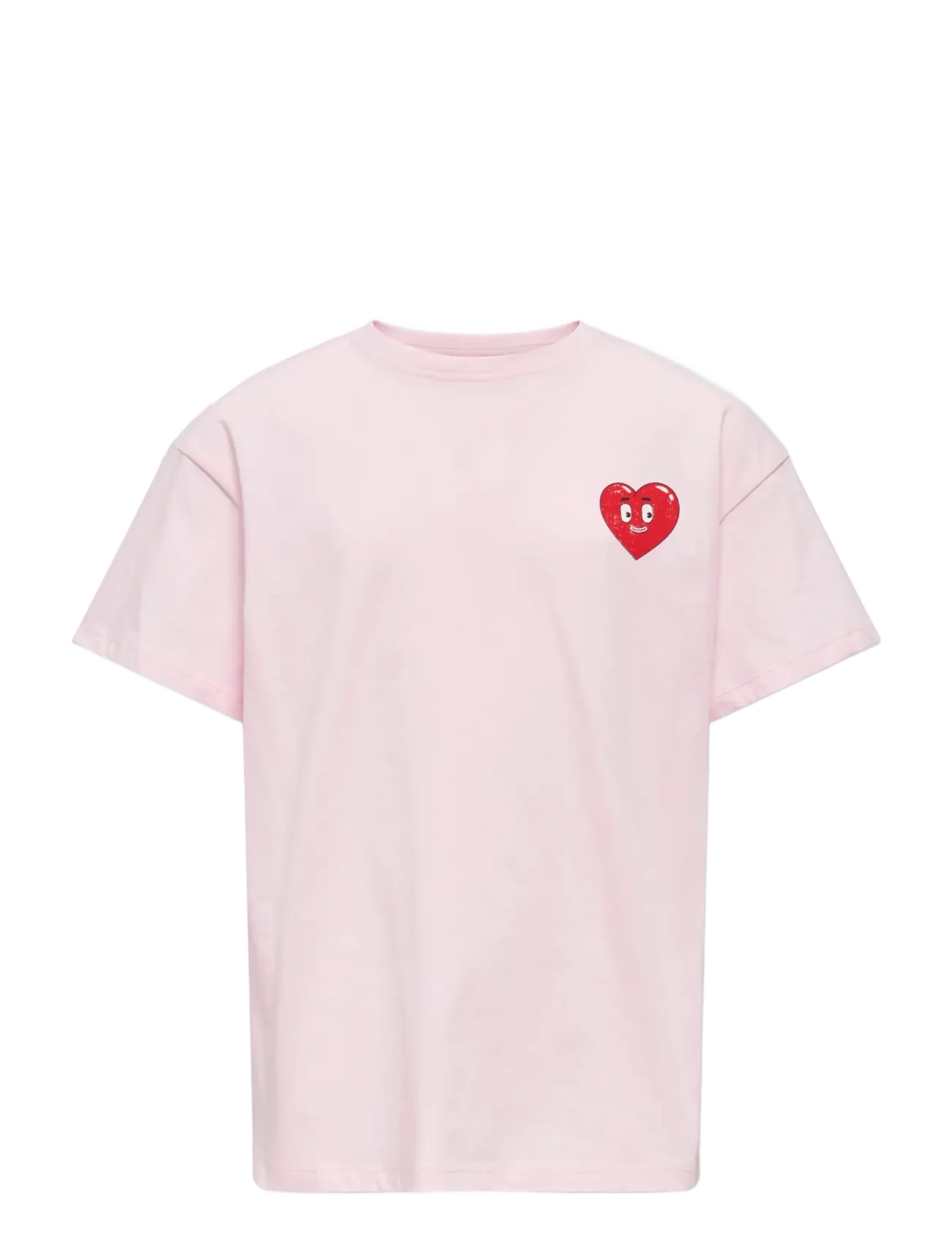Kids Only KOGEROS LIFE S/S LOOSE PRINT TOP JRS - Riided - BARELY PINK / pink/rose
