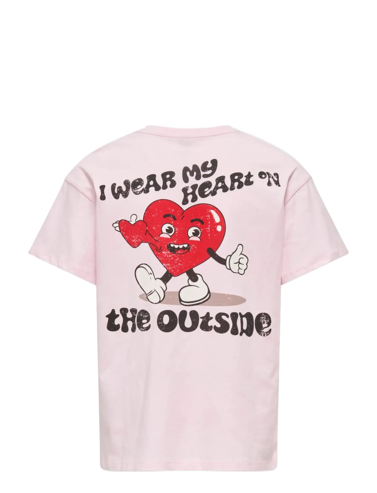 Kids Only - KOGEROS LIFE S/S LOOSE PRINT TOP JRS - barely pink - 2