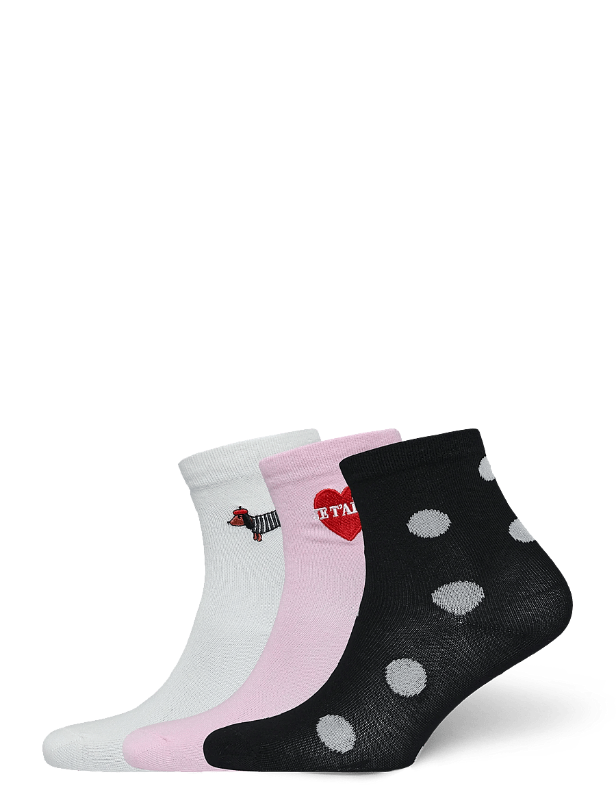 Kids Only - KOGINE EMB. 3-PACK SOCKS CS ACC - strümpfe - cloud dancer - 0
