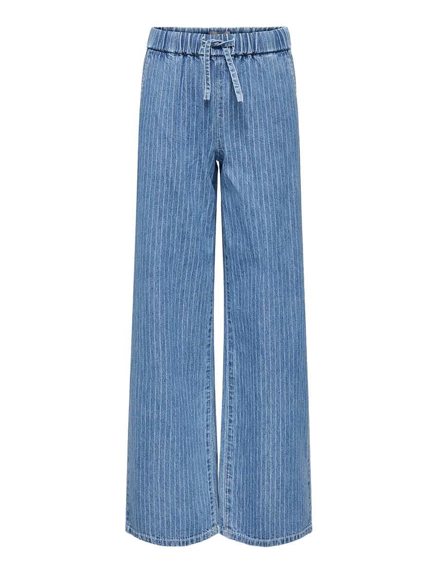 Kids Only - KOGYASMIN WIDE PANTS DNM GUA - medium blue denim - 1