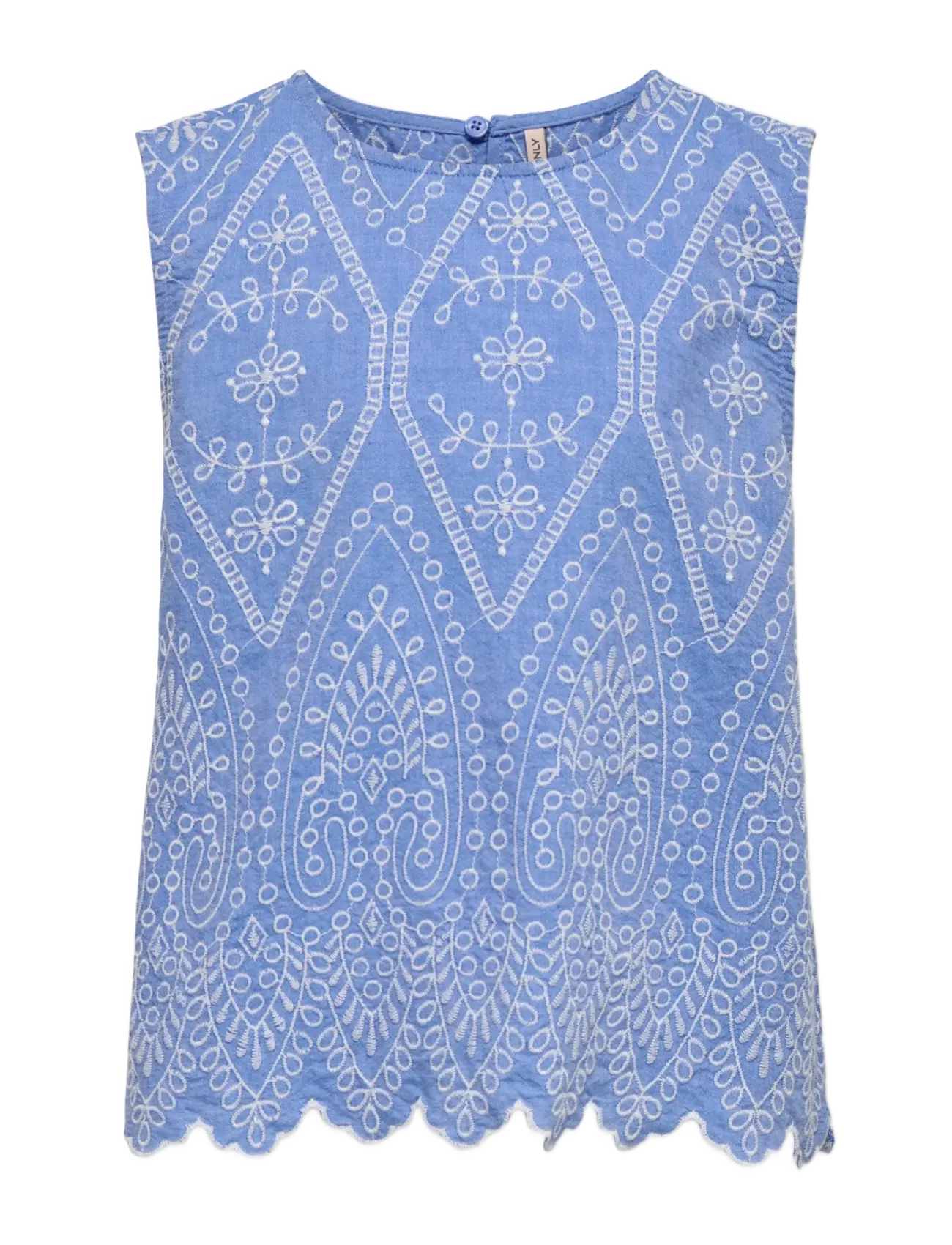 Kids Only KOGTULUM EMB SL TOP WVN - Blusen & Tuniken - BLUE BONNET / blue