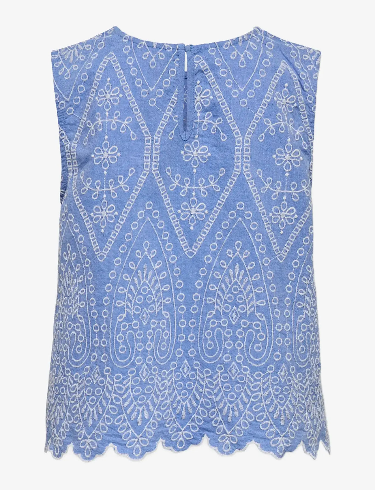 Kids Only - KOGTULUM EMB SL TOP WVN - bluser & tunikaer - blue bonnet - 1