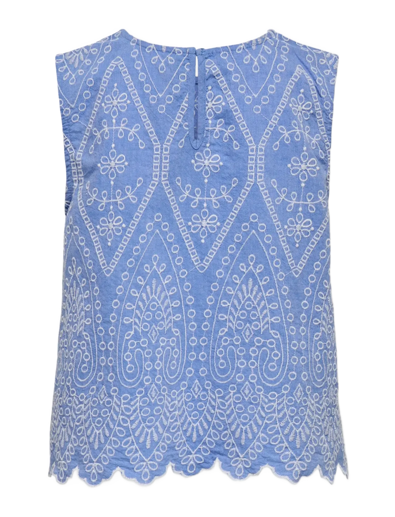 Kids Only - KOGTULUM EMB SL TOP WVN - blouses & tunics - blue bonnet - 1