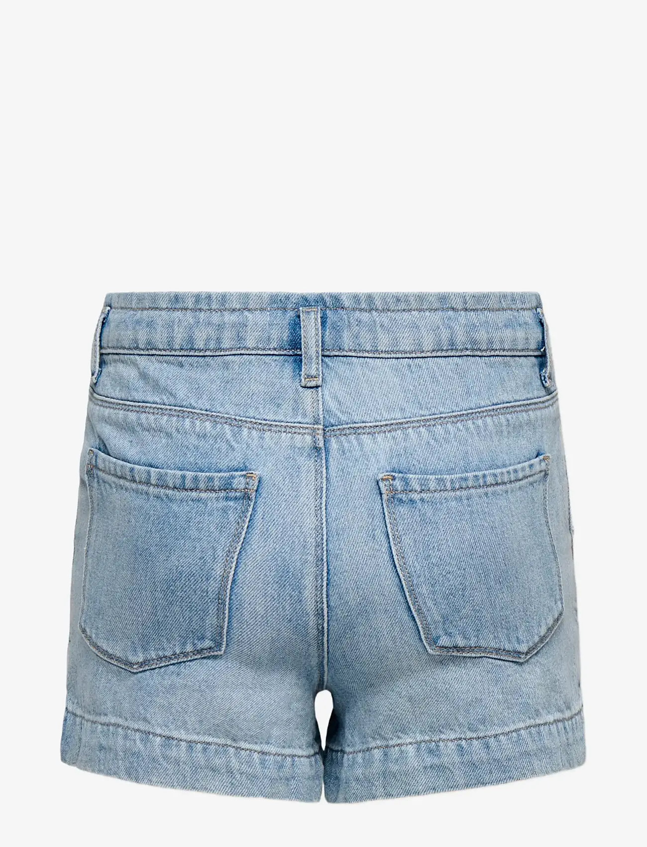 Kids Only - KOGCOMET WIDE RHINESTONE SHORTS DNM NOOS - jeansshorts - light blue denim - 2