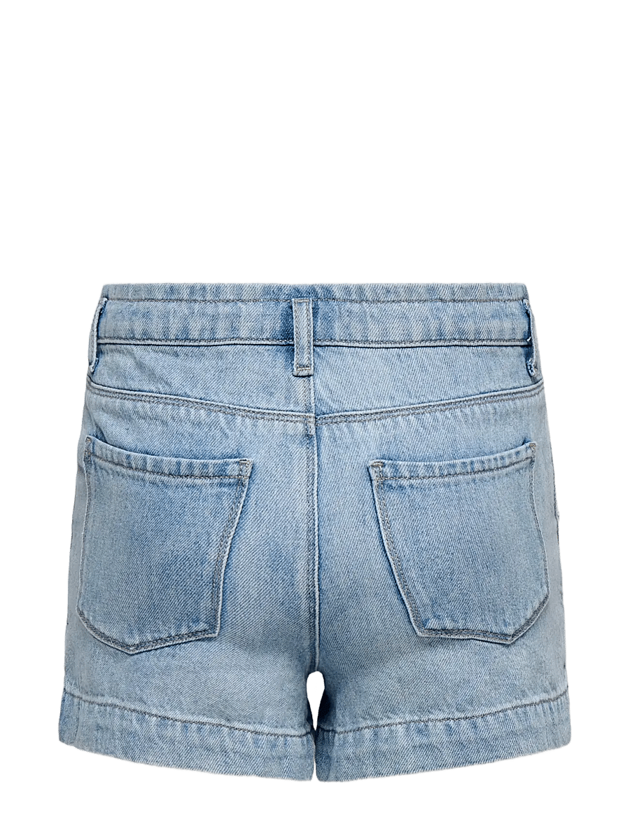 Kids Only - KOGCOMET WIDE RHINESTONE SHORTS DNM NOOS - denimshorts - light blue denim - 2