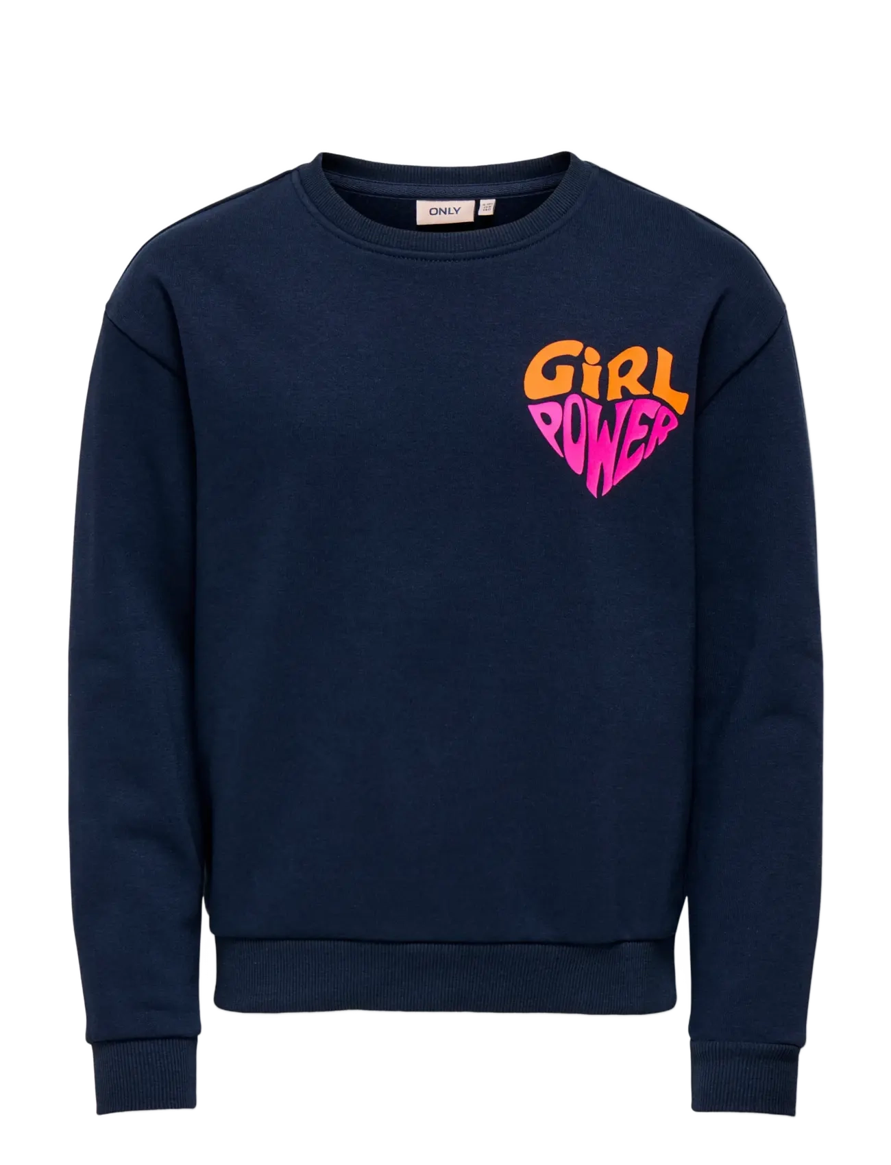 Kids Only KOGANNI LIFE LEO/EMB L/S O-NECK FR SWT - Sweatshirts & Hoodies - NAVY BLAZER / navy
