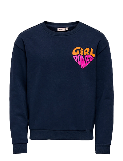 Koganni Life Leo/Emb L/S O-Neck Fr Swt - Sweatshirts