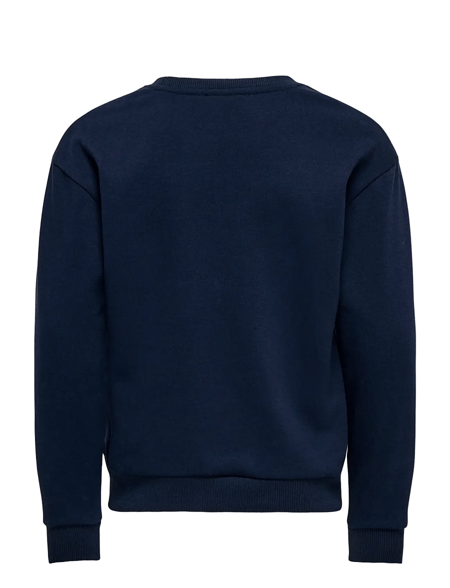 Kids Only - KOGANNI LIFE LEO/EMB L/S O-NECK FR SWT - sweatshirts - navy blazer - 1