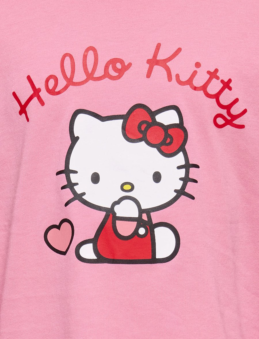 Kids Only - KMGHELLO LIFE LS LOOSE PRINTED TEE JRS - langærmede t-shirts - cashmere rose - 2