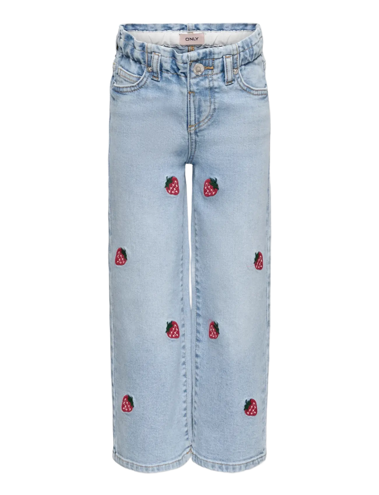 Kids Only Kmgluna Berry Paperbag Wide Dnm, 92, Jeans, Blau - Kinder