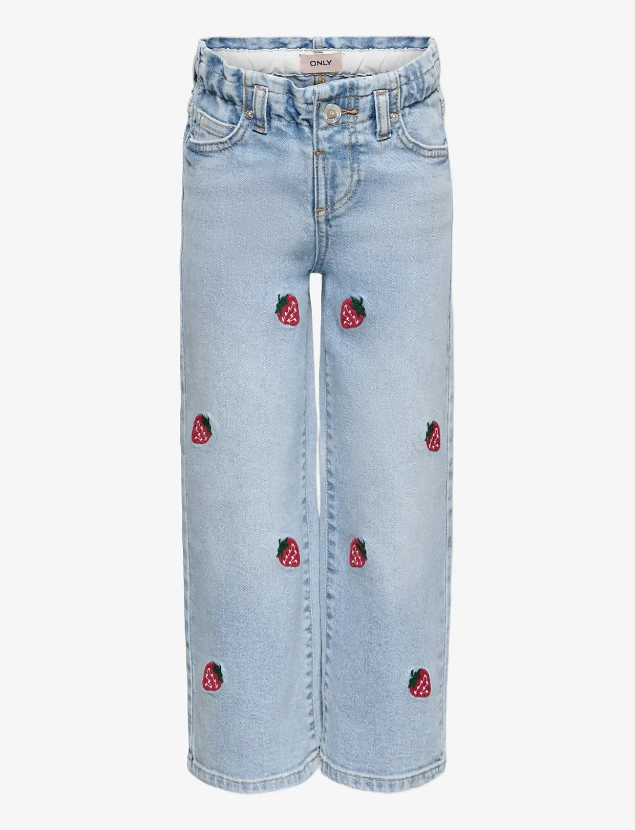 Kids Only - KMGLUNA BERRY PAPERBAG WIDE DNM - vida jeans - light blue denim - 0